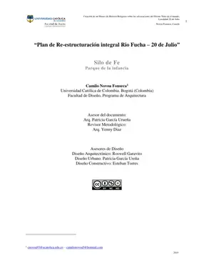 Reestructuración Río Fucha: Comercio Informal