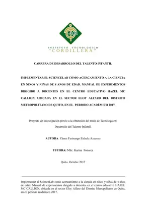 ScienceLab: Ciencia para niños de 4 años