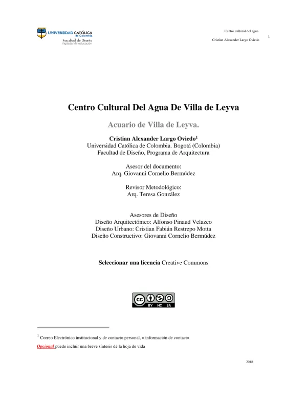 Centro cultural del agua de Villa de Leyva
