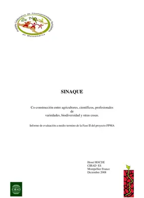 Fitomejoramiento Participativo: SINAQUE