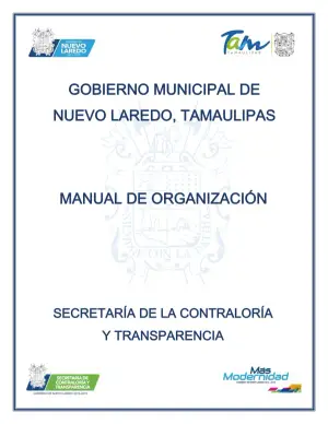Manual Organización Contraloría Nuevo Laredo