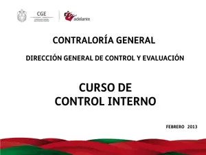 Curso Control Interno: Guía Práctica