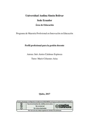 Perfil Profesional Docente