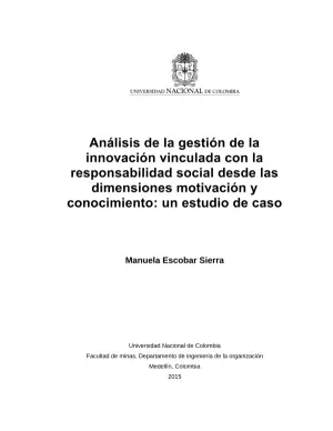 Innovación Socialmente Responsable: Un Modelo de Gestión