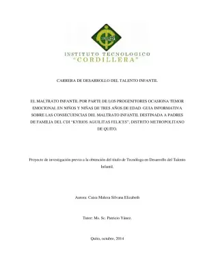 Maltrato Infantil: Guía para Padres