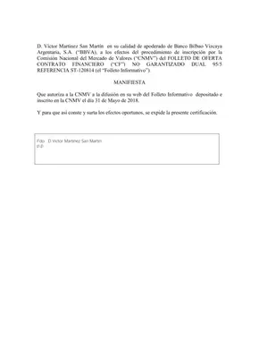 Folleto BBVA: Autorización CNMV