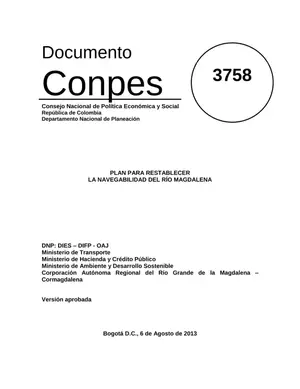 Plan Navegabilidad Río Magdalena