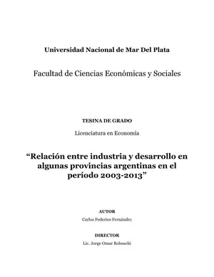 Desarrollo industrial argentino: 2003-2013