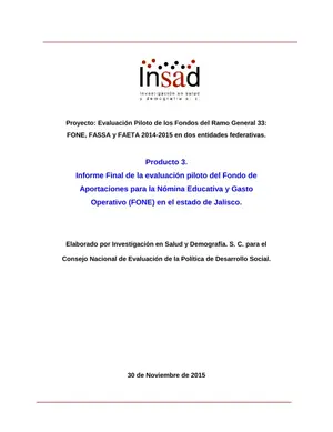 Evaluación FONE Jalisco 2014-2015